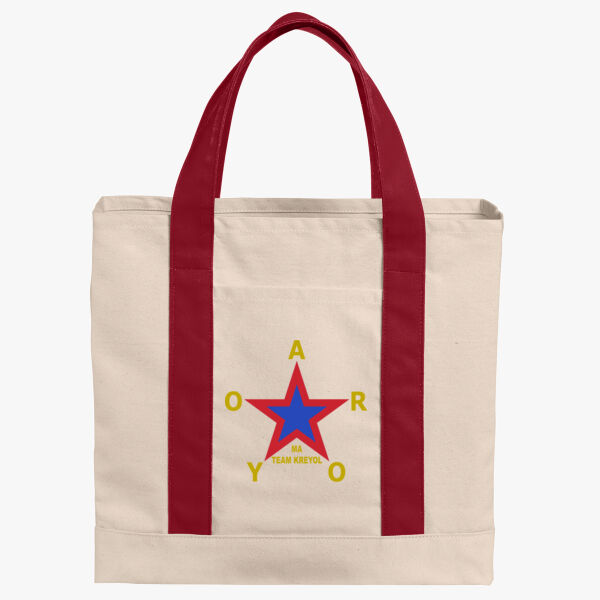 12OZ. HEAVY CANVAS TWO-TONE TOTE Thumbnail